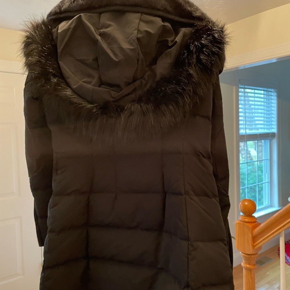 Woman’s Zara Basic Winter Coat Size Medium (Fits … - image 2